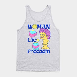 "Just A Girl Who Chooses Happy And Freedom In Life " Tank Top